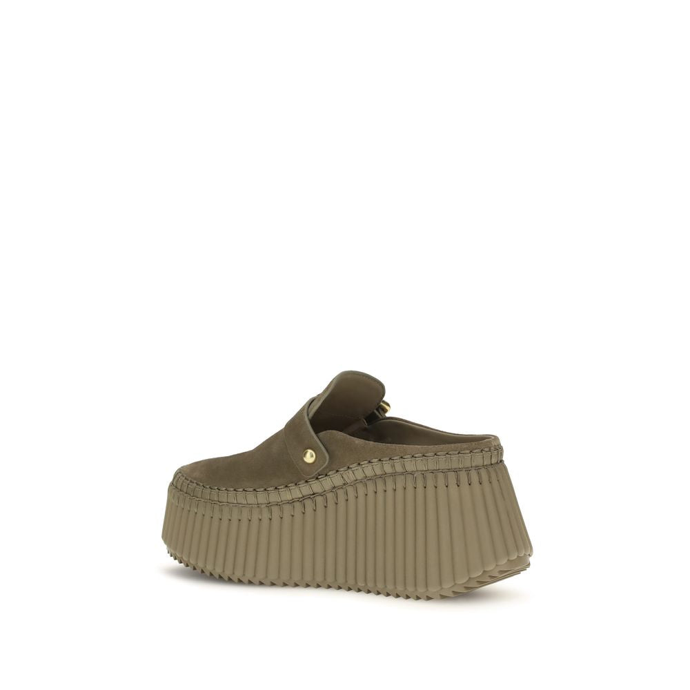 Chloé Bicolor 'Slip-On' 'Platform' Mules multicolor