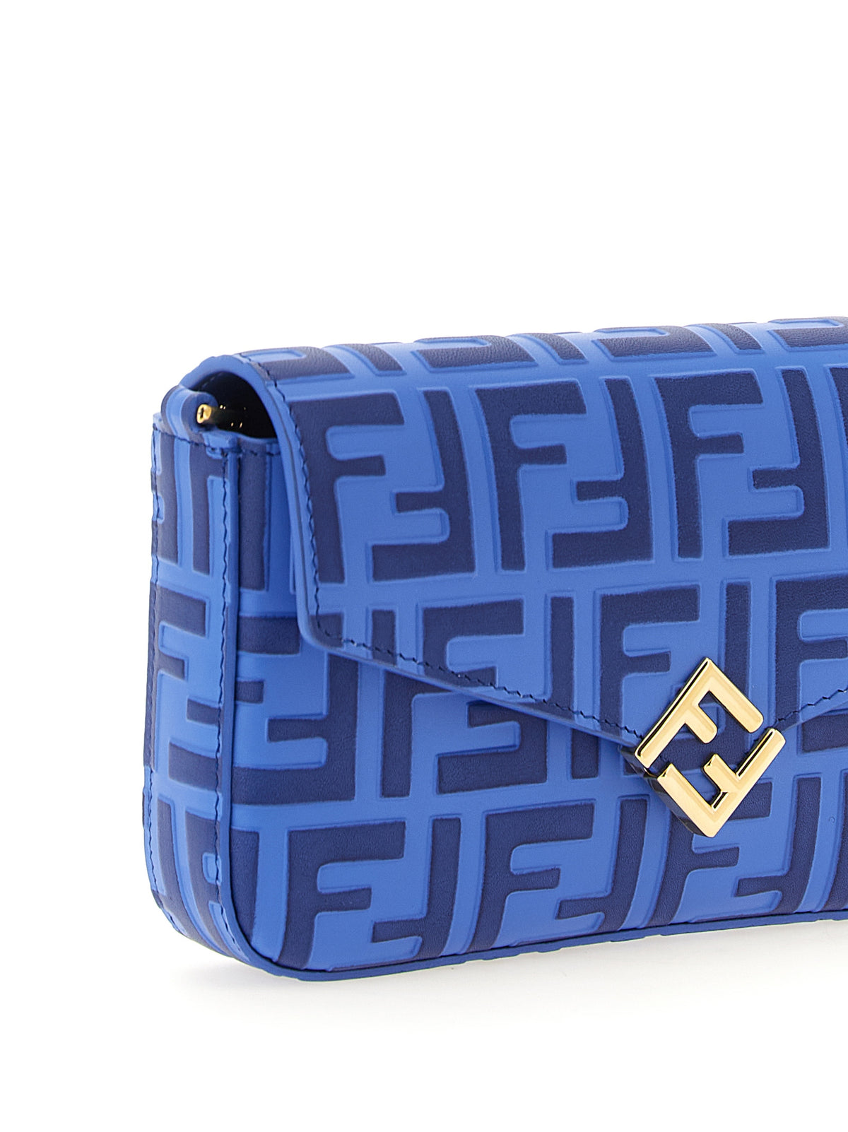 Fendi Blue 'Ff Diamonds' Wallet blau