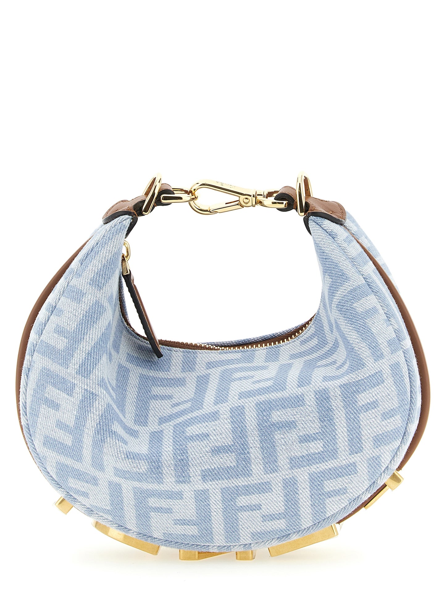 Fendi Blue 'Fendigraphy' Mini Handbag blau
