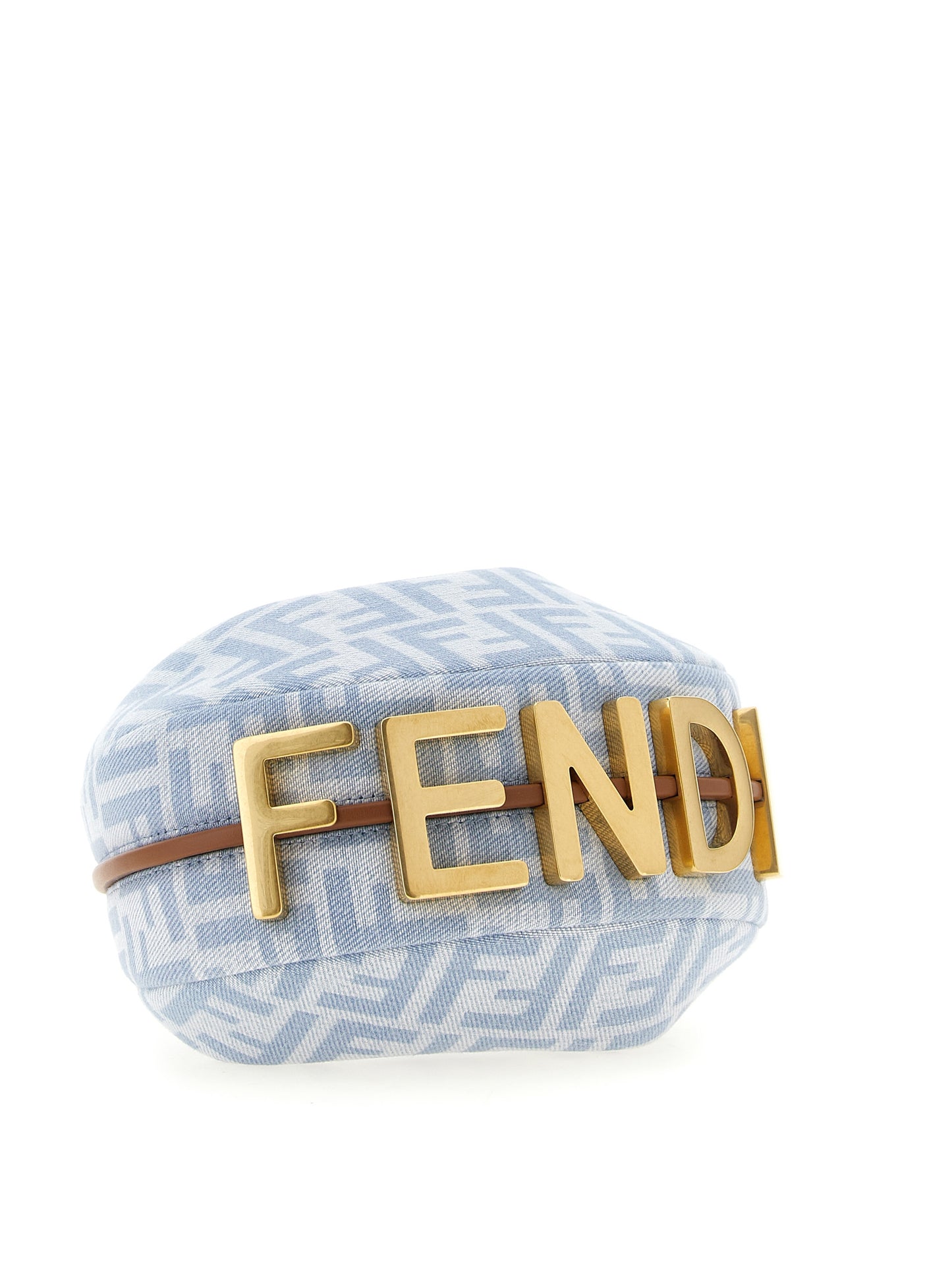 Fendi Blue 'Fendigraphy' Mini Handbag blau