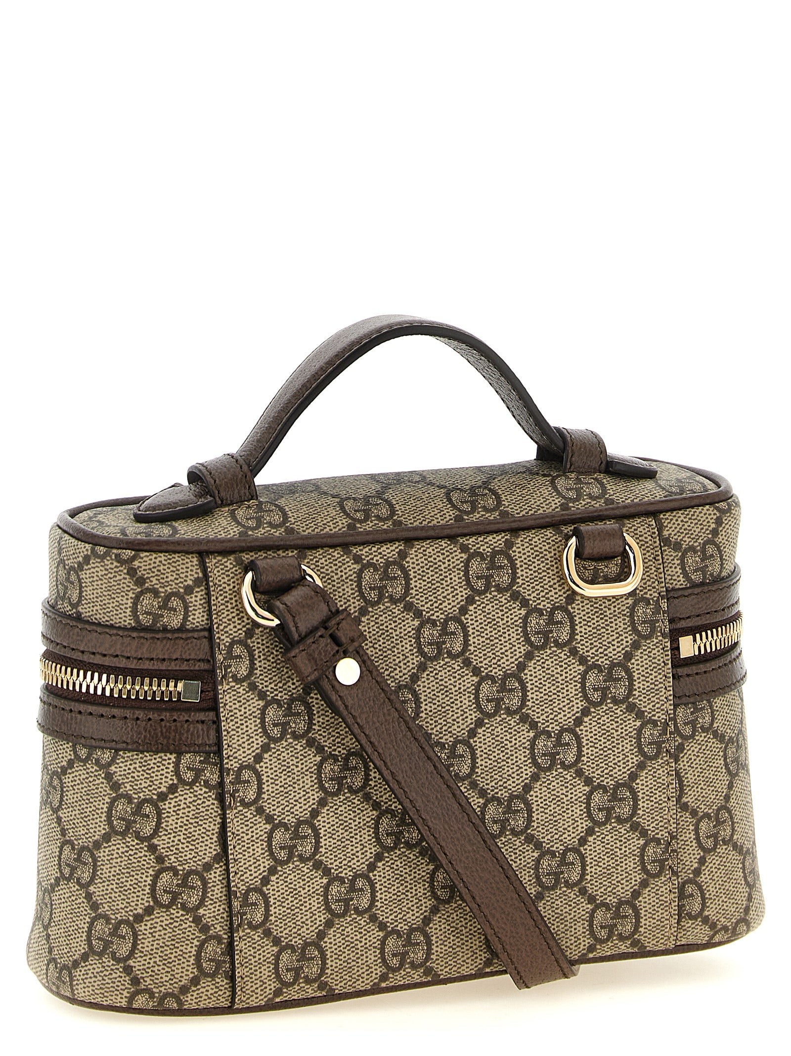 Gucci Beige 'Ophidia' Small Shoulder Bag