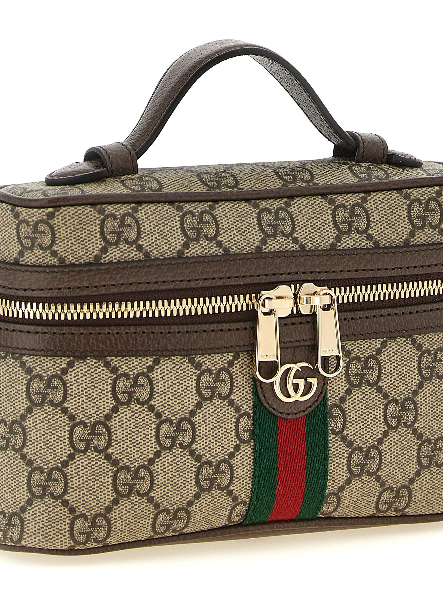 Gucci Beige 'Ophidia' Small Shoulder Bag