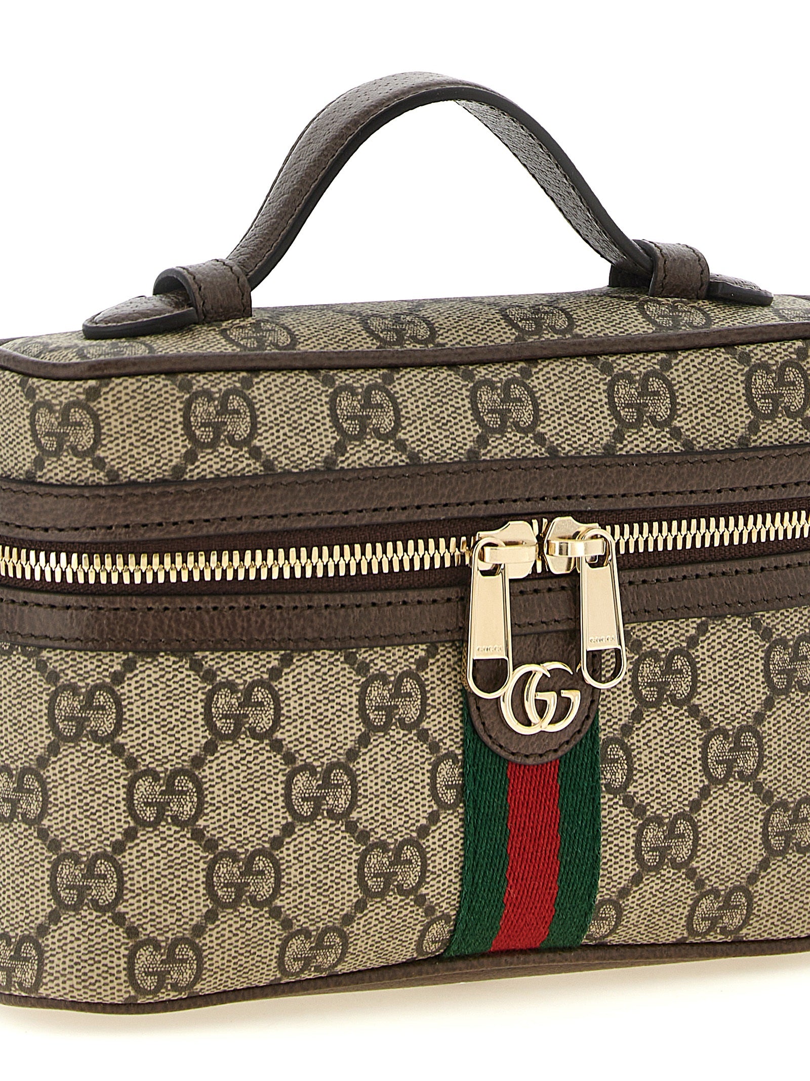 Gucci Beige 'Ophidia' Small Shoulder Bag