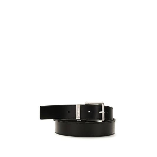 Givenchy Black Gentlemen Leather Belt schwarz