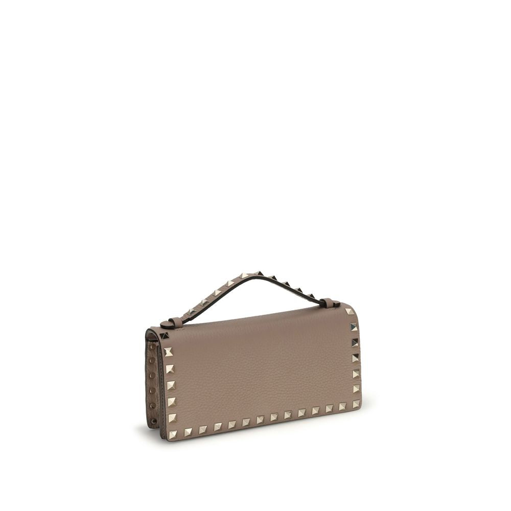 Valentino Garavani Beige 'Rockstud' Wallet