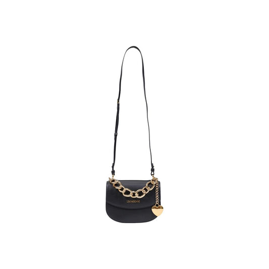 Love Moschino Black Polyester Handbag schwarz