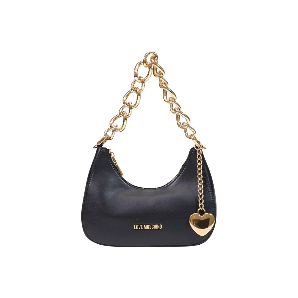 Love Moschino Black Polyester Handbag schwarz