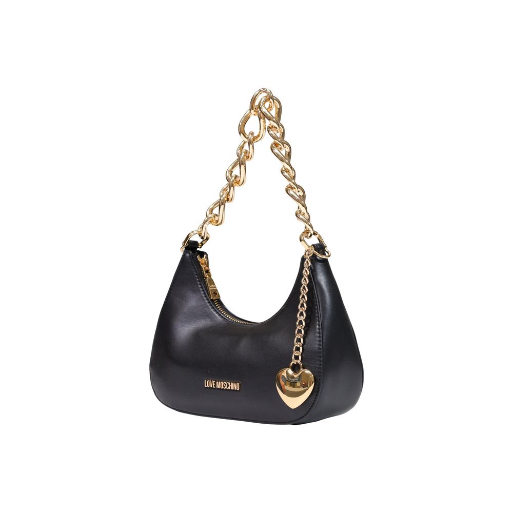 Love Moschino Black Polyester Handbag schwarz