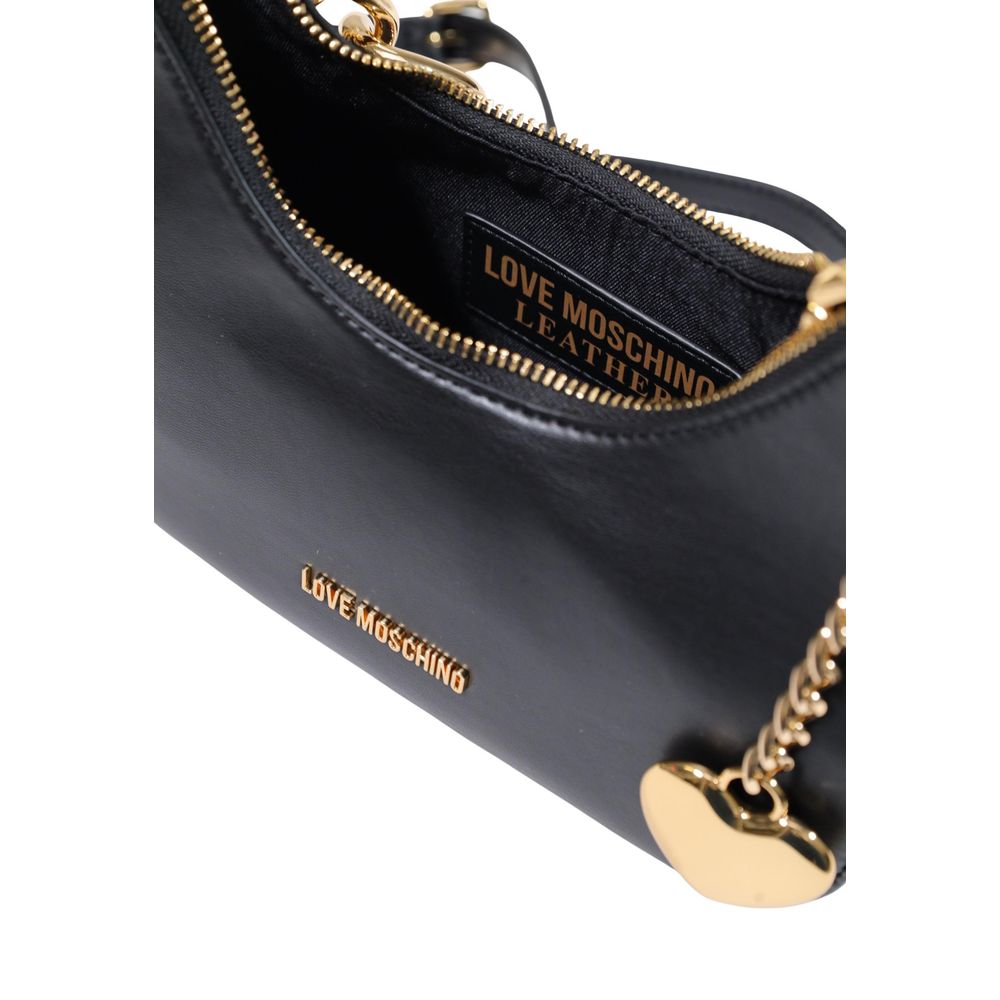 Love Moschino Black Polyester Handbag schwarz