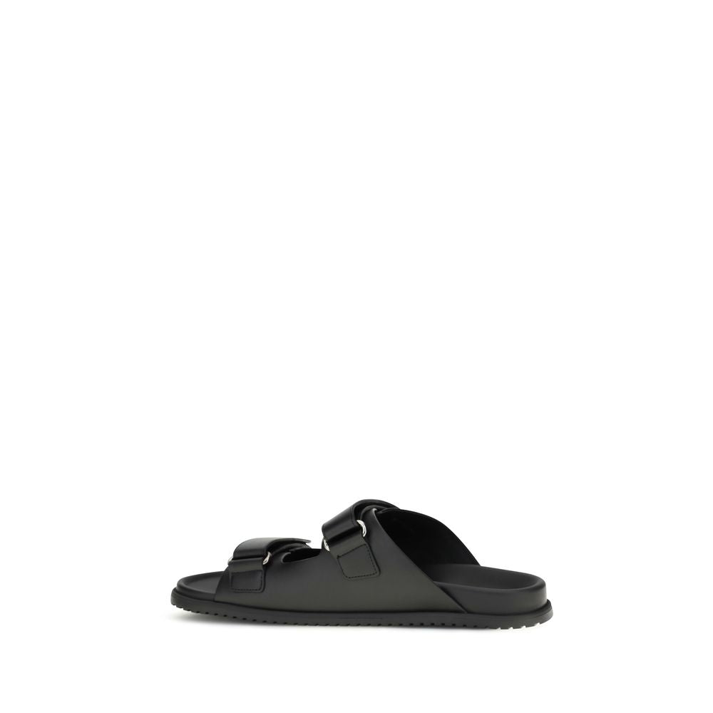 Dolce & Gabbana Black 'Eva' Sandals schwarz