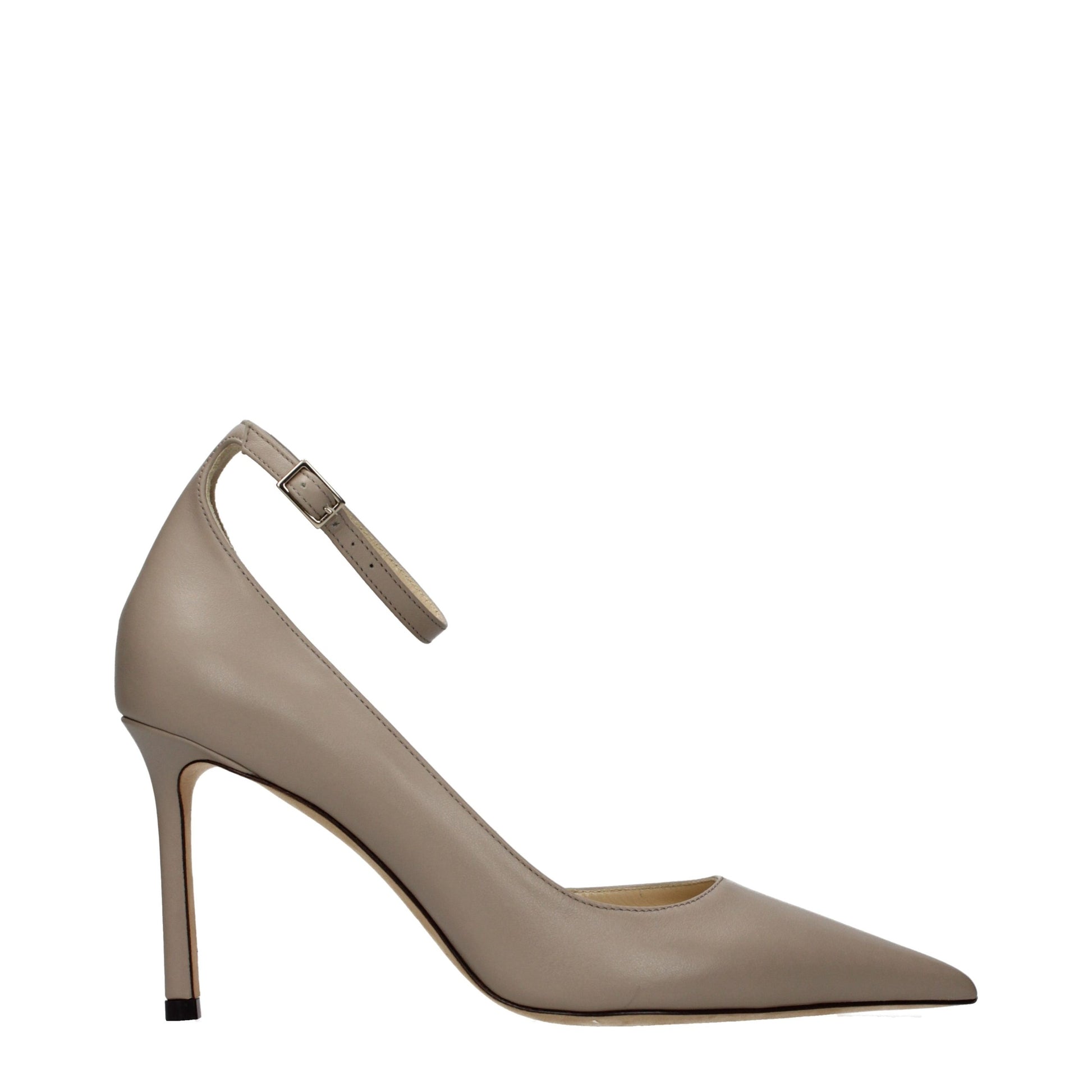 Jimmy Choo Gray Leather High Heel Pumps grau