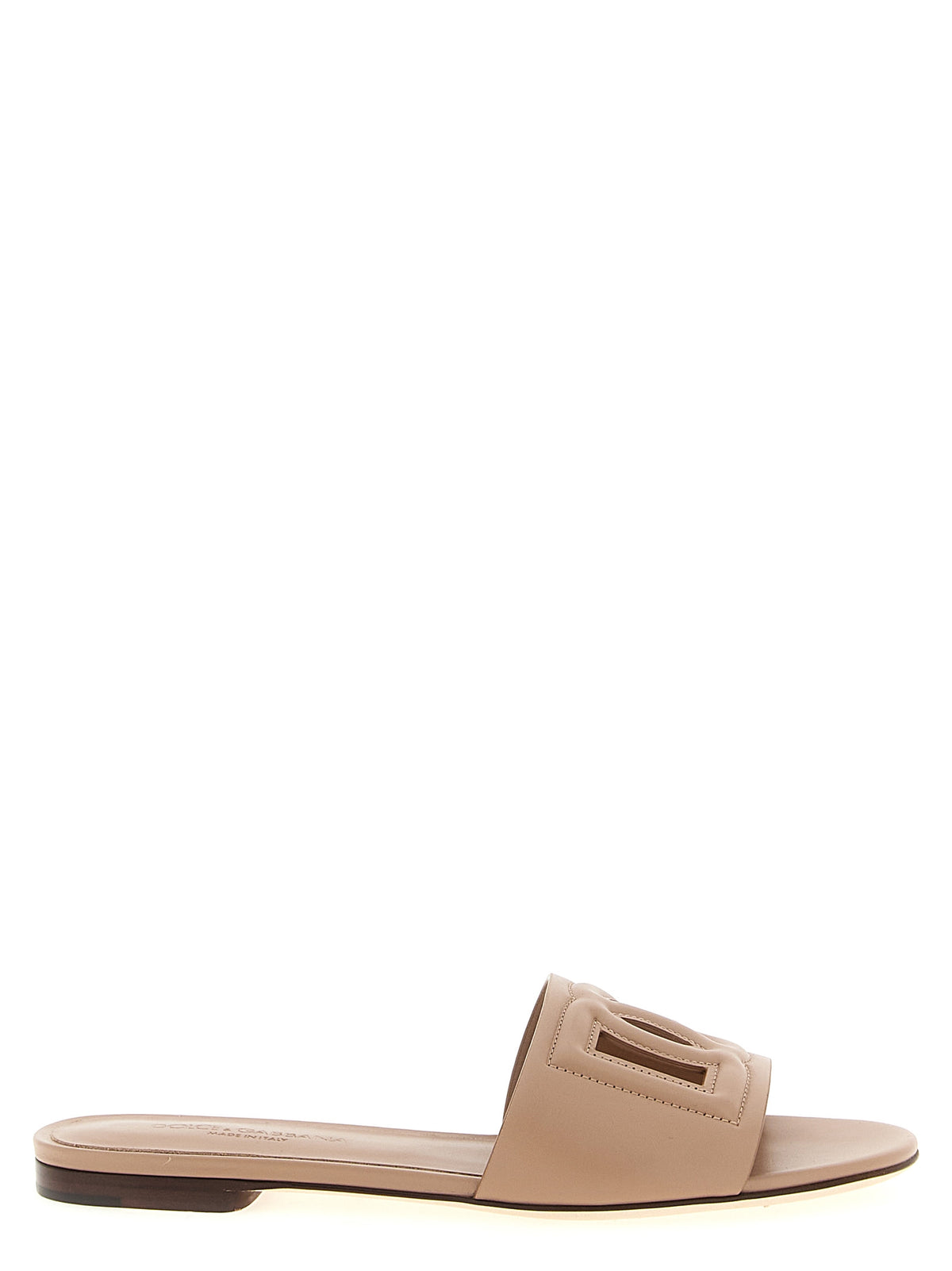 Dolce & Gabbana Beige 'Dg Millennials' Slides