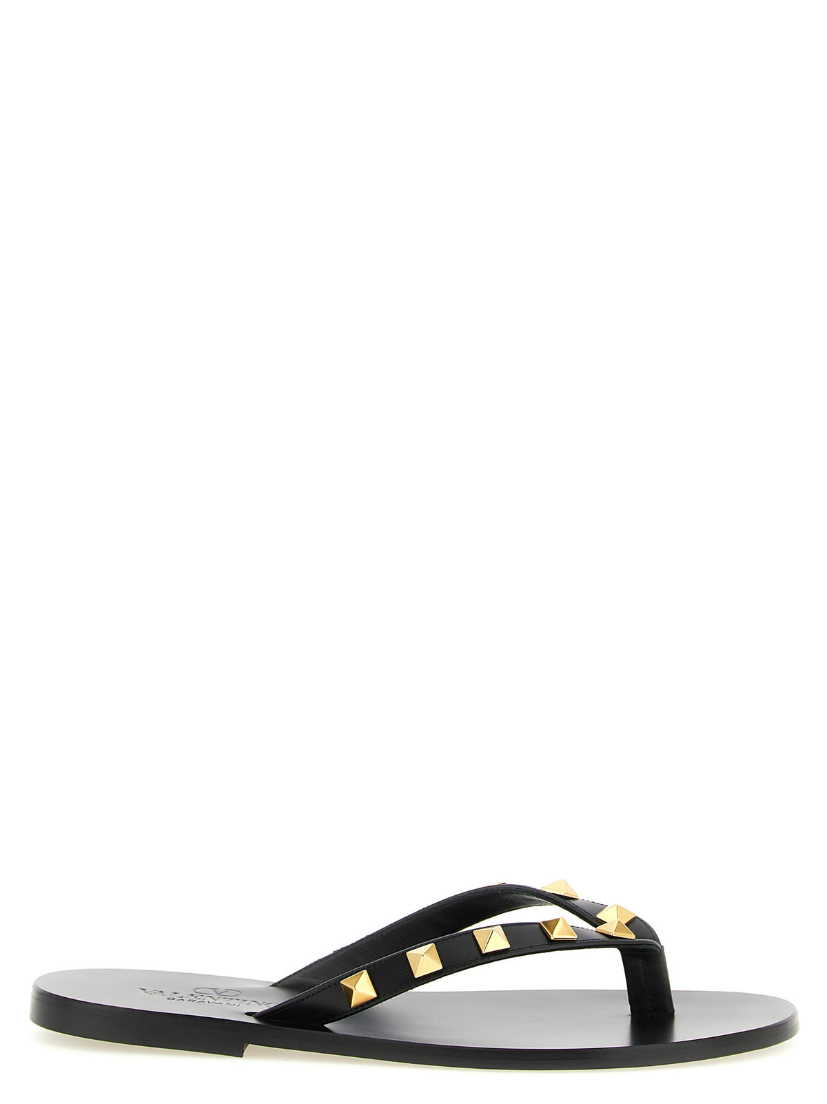 Valentino Garavani Black 'Rockstud' Sandals schwarz