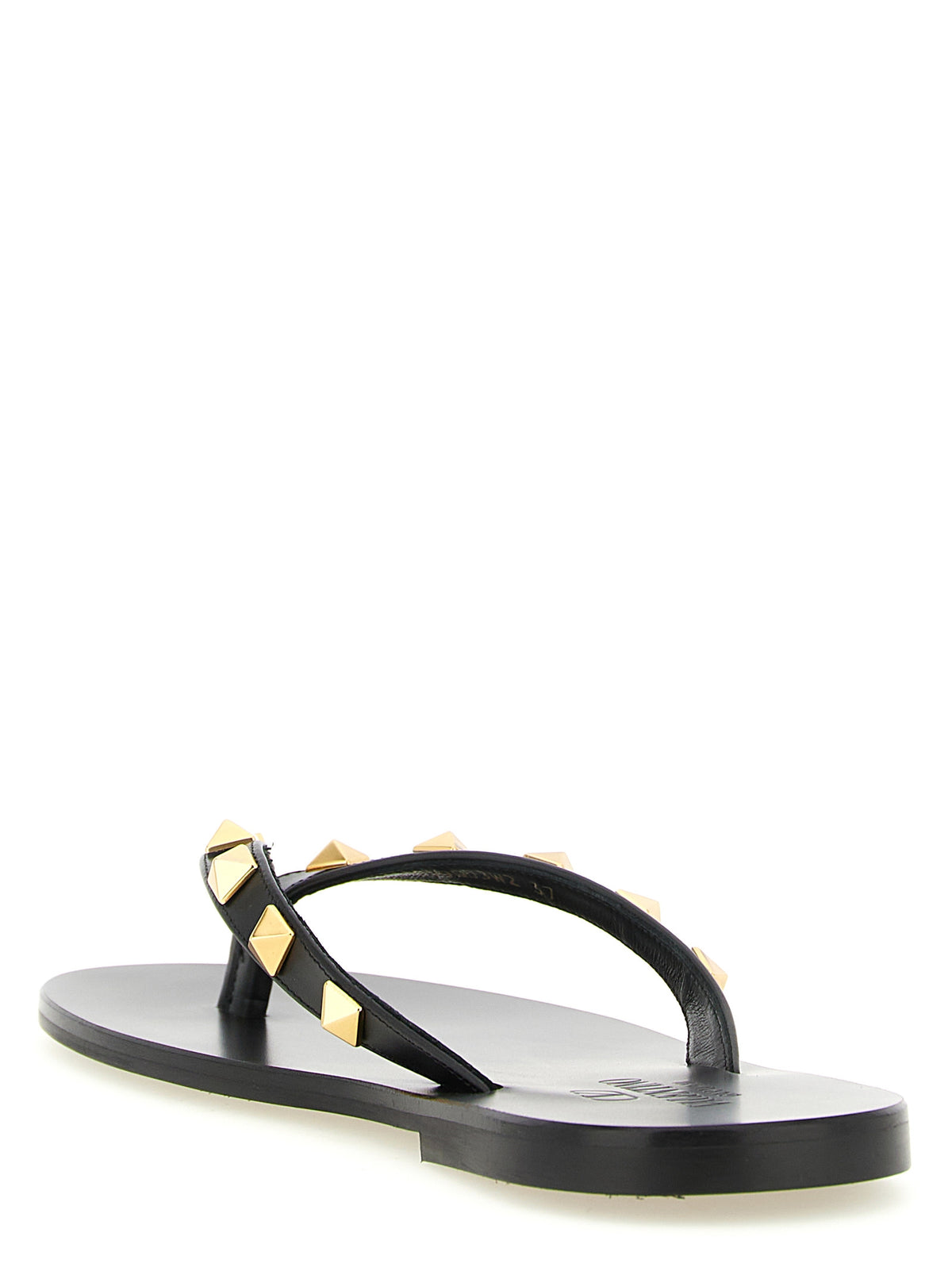 Valentino Garavani Black 'Rockstud' Sandals schwarz
