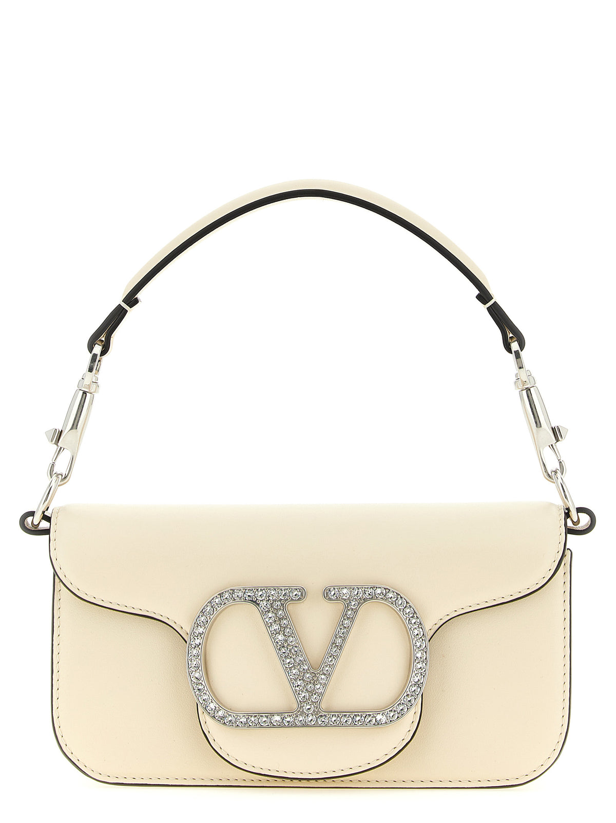 Valentino Garavani White 'Locò' Small Shoulder Bag weiss