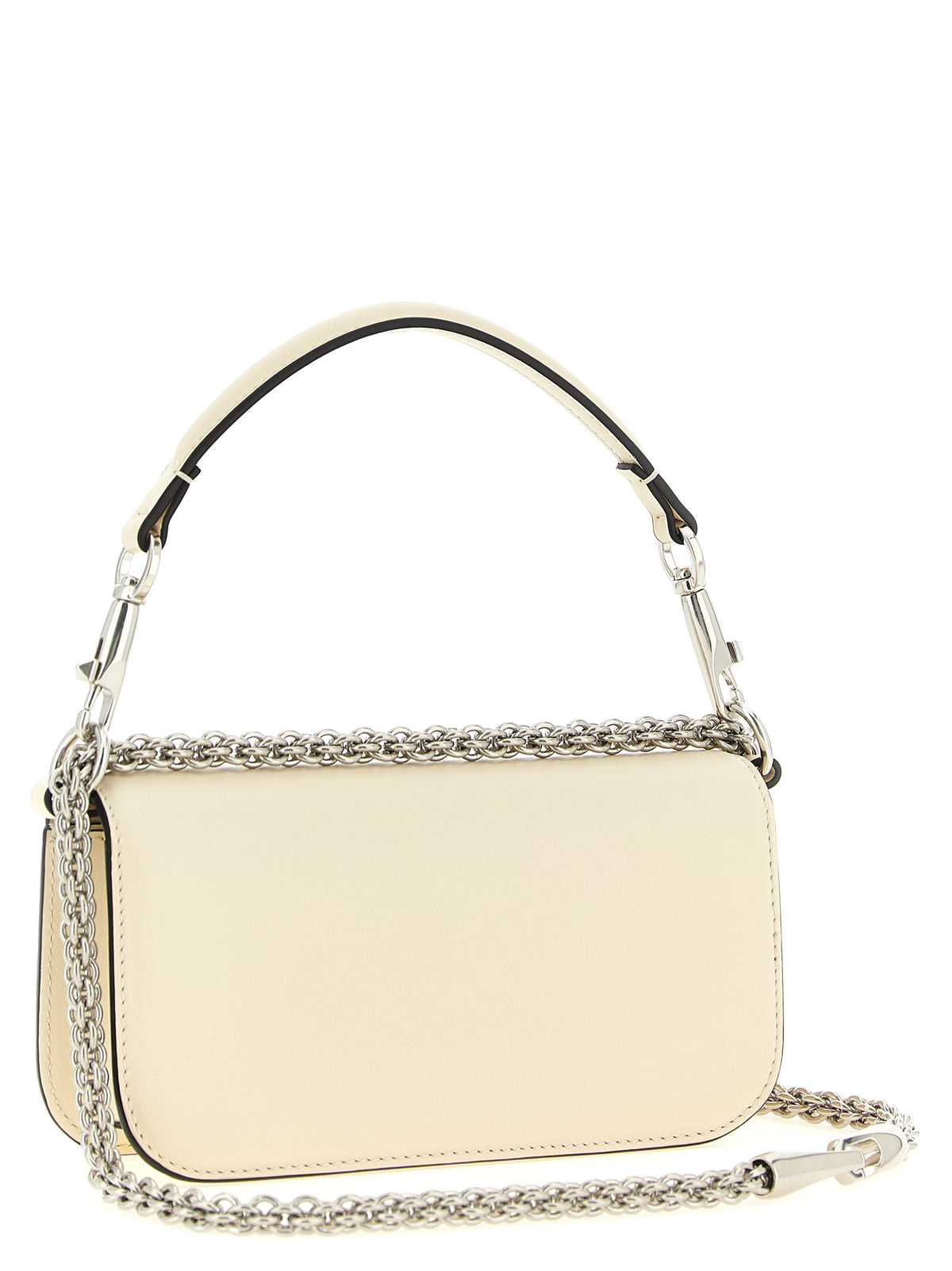Valentino Garavani White 'Locò' Small Shoulder Bag weiss