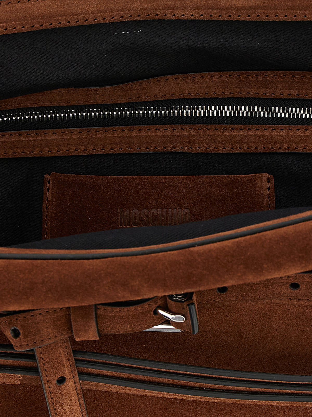 Moschino Brown 'Tie Me' Clutch braun
