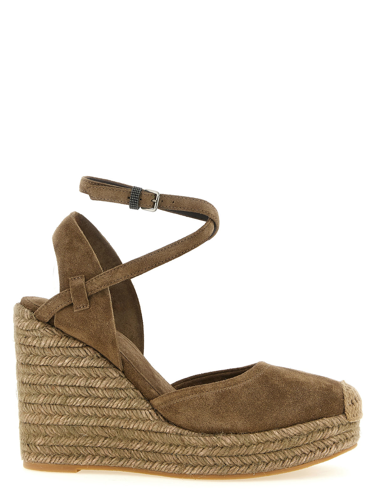 Brunello Cucinelli Brown 'Precious Loop' Sandals braun