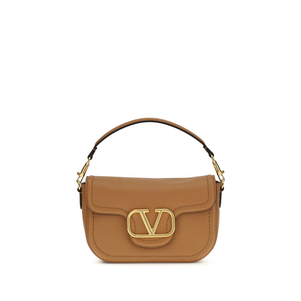 Valentino Garavani Beige VLogo Shoulder Bag