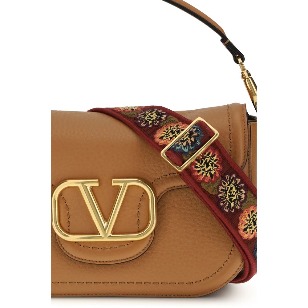 Valentino Garavani Beige VLogo Shoulder Bag