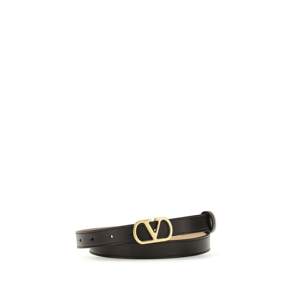 Valentino Garavani Black Reversible Belt Is Crafted From Smooth Leather schwarz
