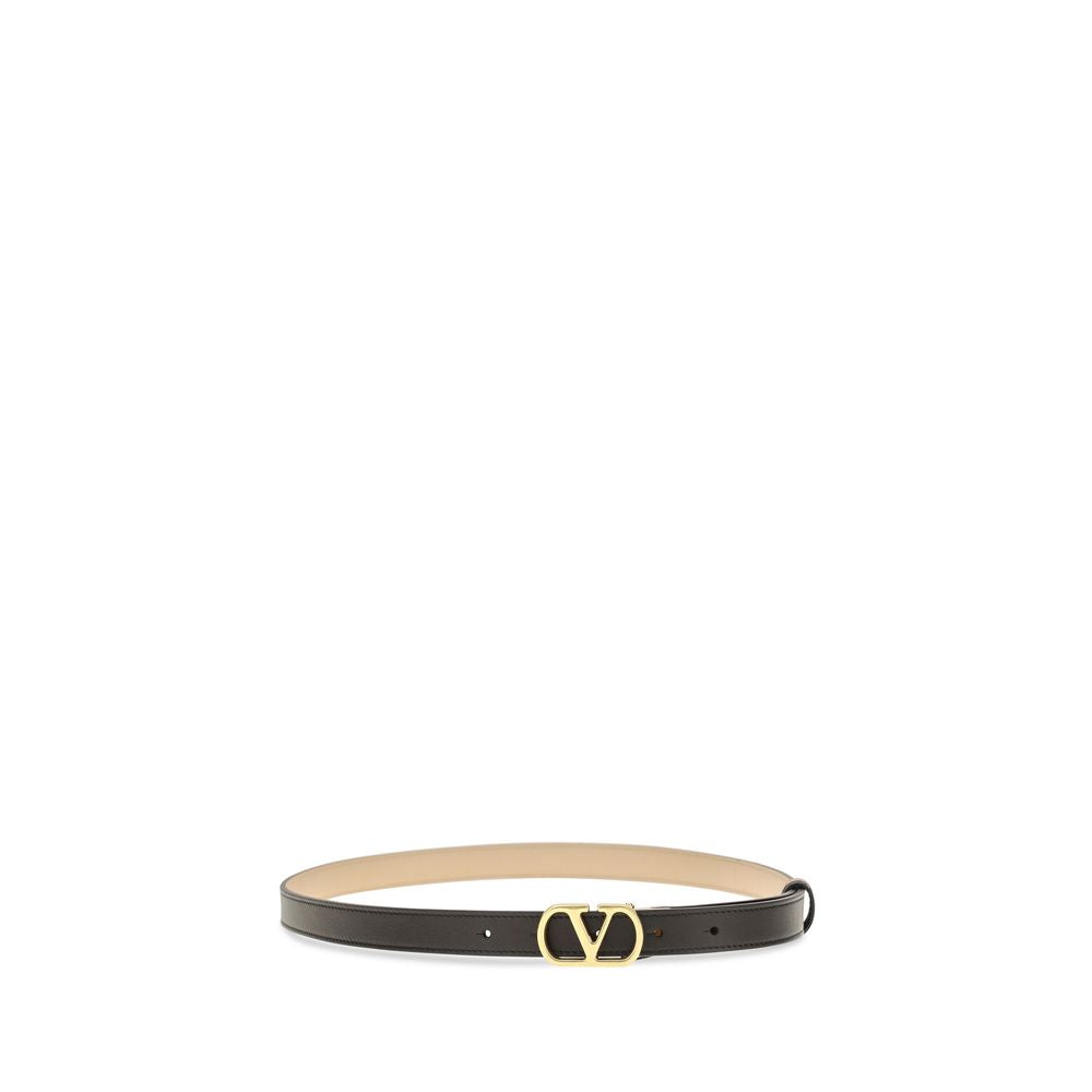 Valentino Garavani Black Reversible Belt Is Crafted From Smooth Leather schwarz