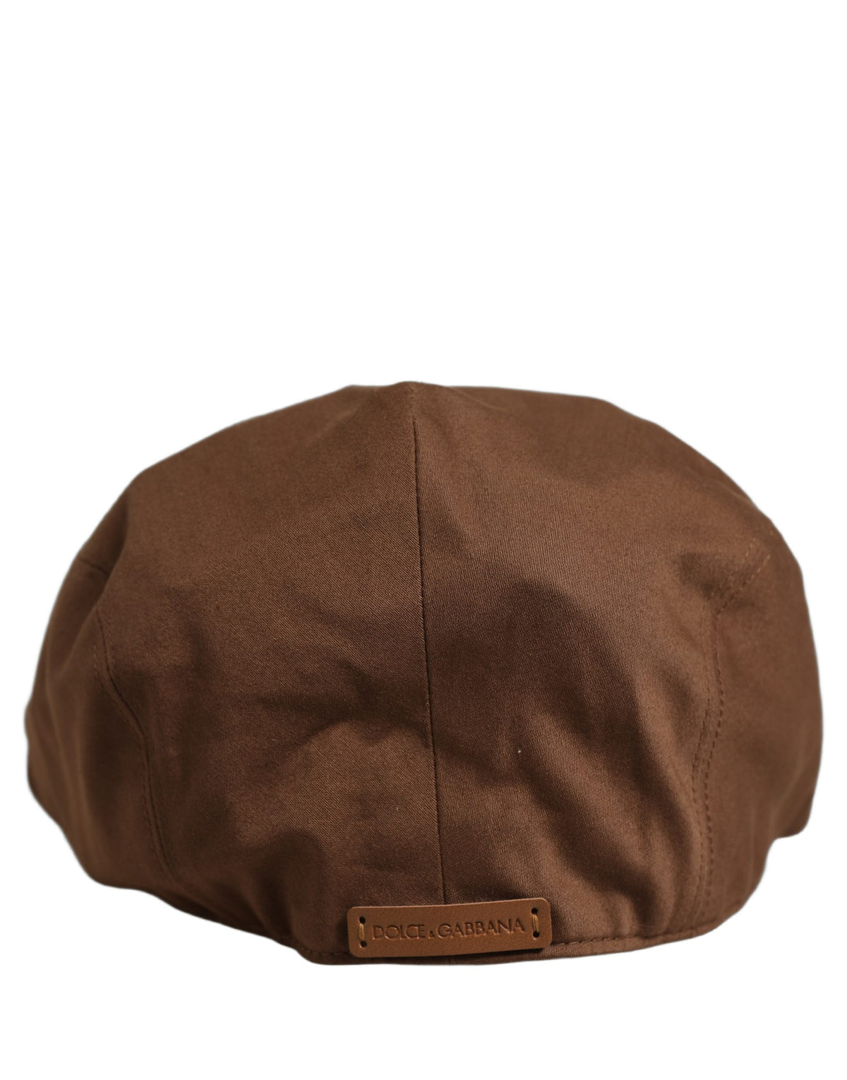Dolce & Gabbana Men Brown Cotton Newsboy Capello Cabbie Hat braun