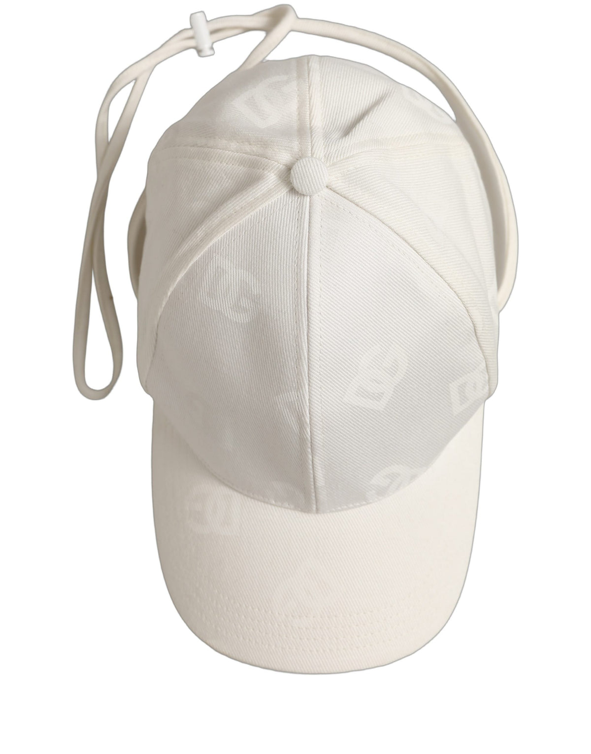 Dolce & Gabbana Men White Cotton Stretch Baseball Capello Hat weiss
