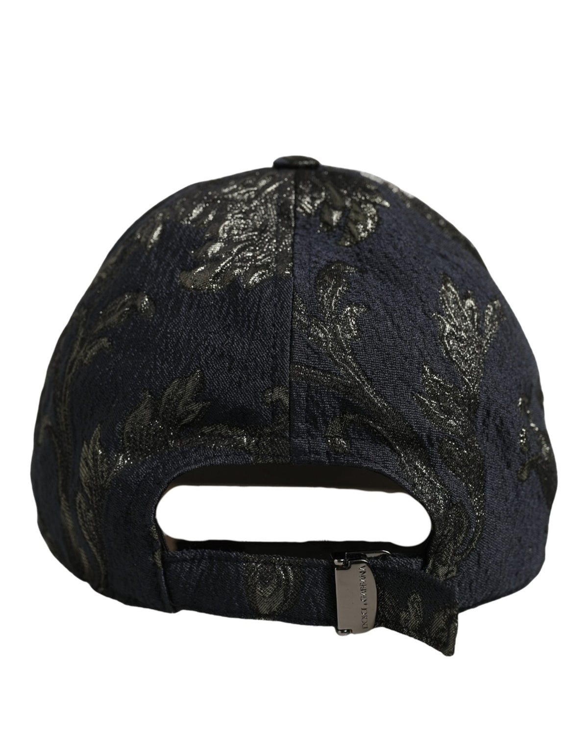 Dolce & Gabbana Men Black Floral Barocco Cotton Baseball Cap Hat schwarz