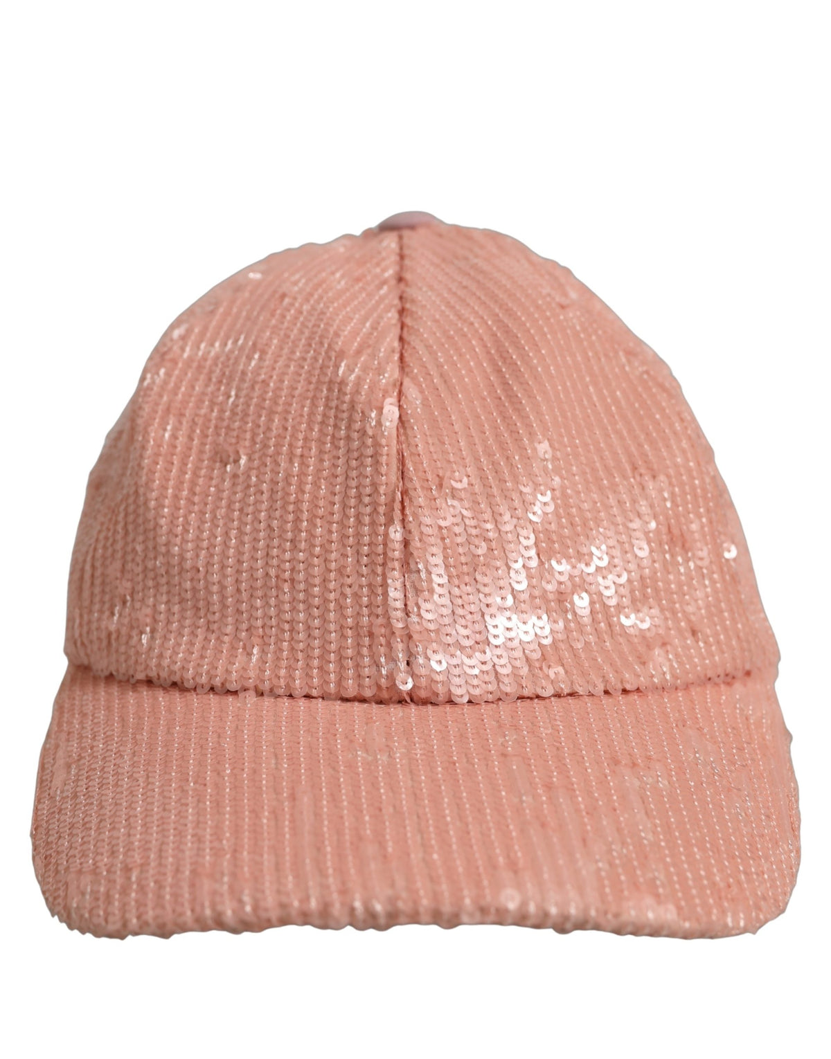 Dolce & Gabbana Men Pink Cotton Sequin Baseball Cap 6 Panels Hat rosa