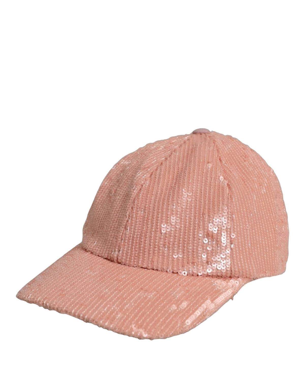 Dolce & Gabbana Men Pink Cotton Sequin Baseball Cap 6 Panels Hat rosa