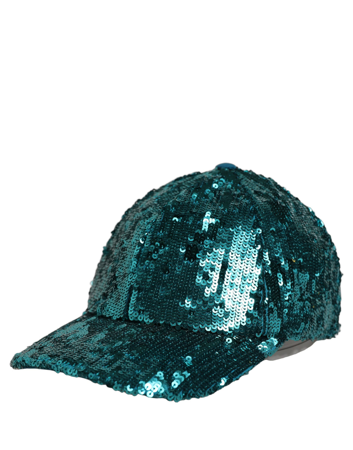 Dolce & Gabbana Men Green Cotton Sequin Baseball Cap 6 Panels Hat grun