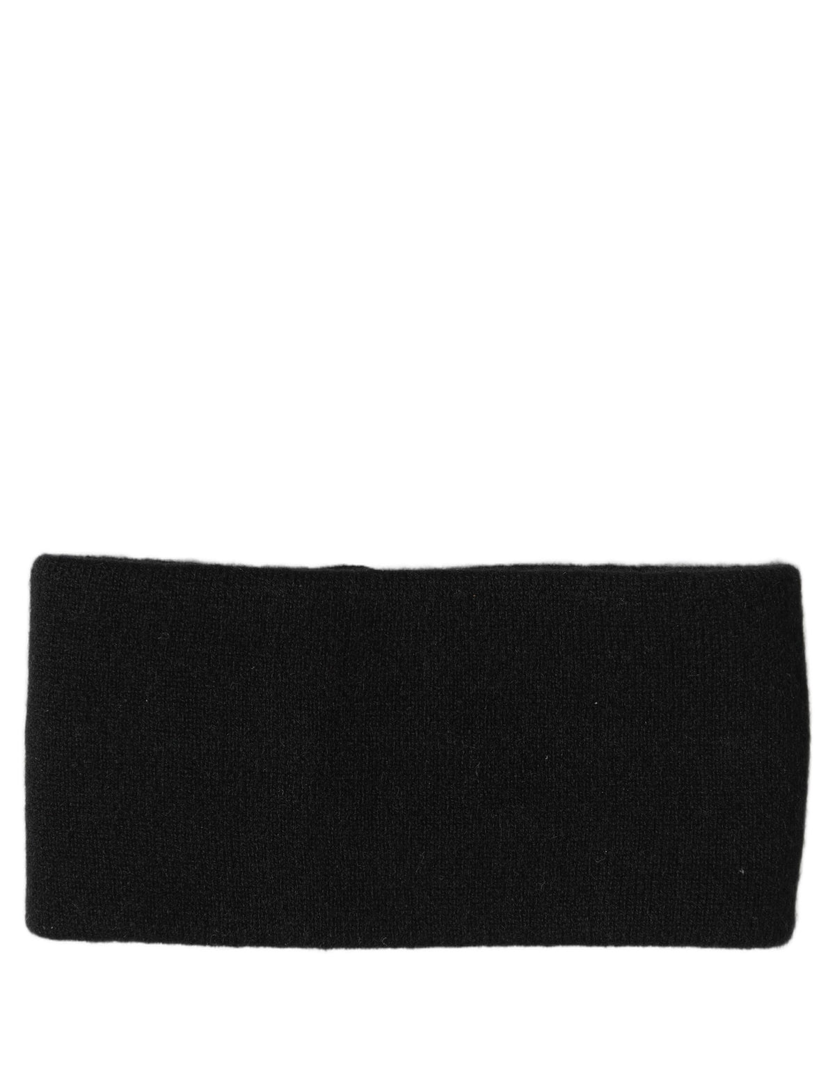 Dolce & Gabbana Men Black Cashmere Knitted Logo Head Band One Size schwarz