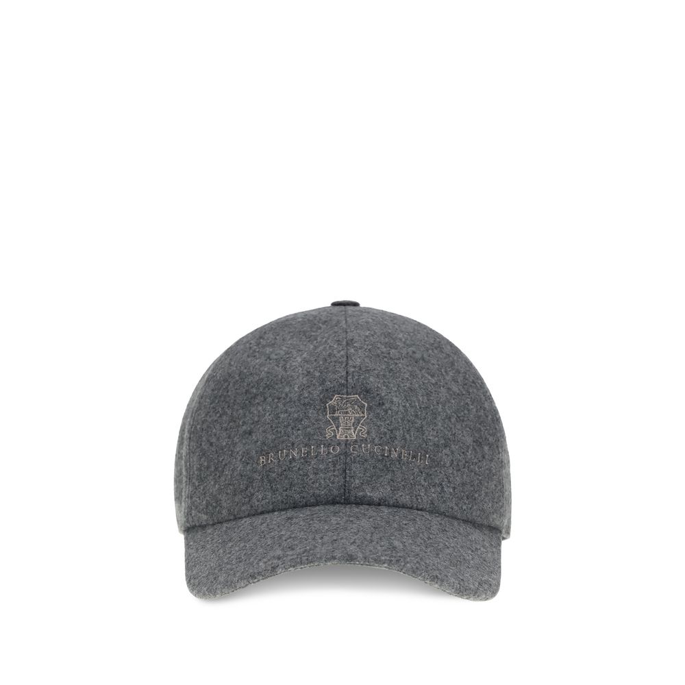 Brunello Cucinelli Gray Baseball Hat grau