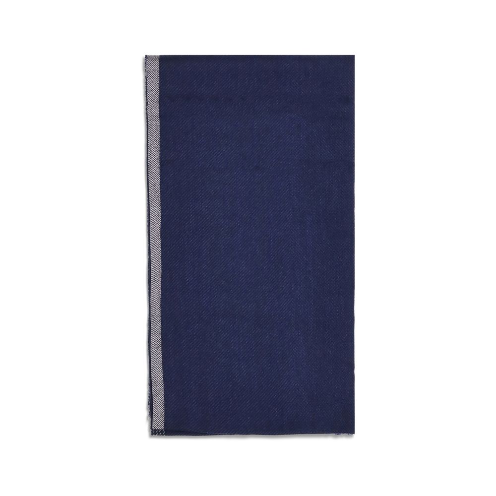 Brunello Cucinelli Blue Cashmere Scarf blau