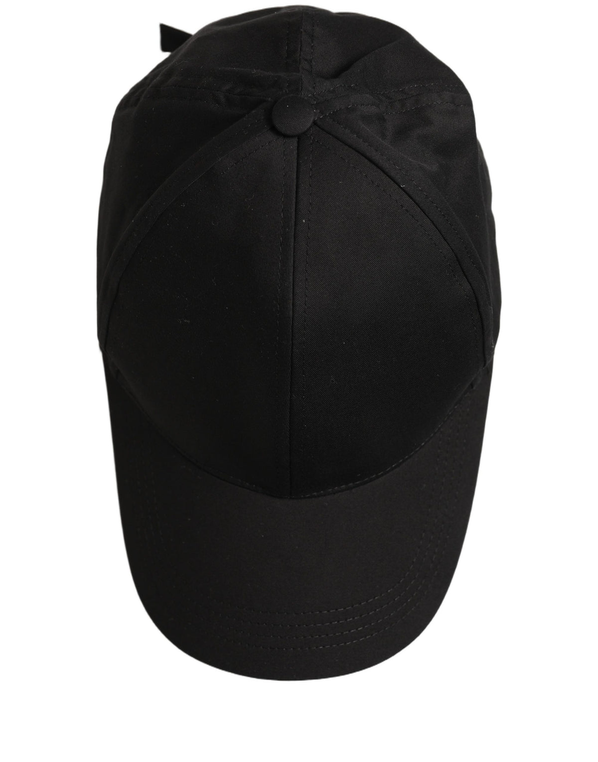 Dolce & Gabbana Men Black Cotton Baseball Cap 6 Panels Hat schwarz