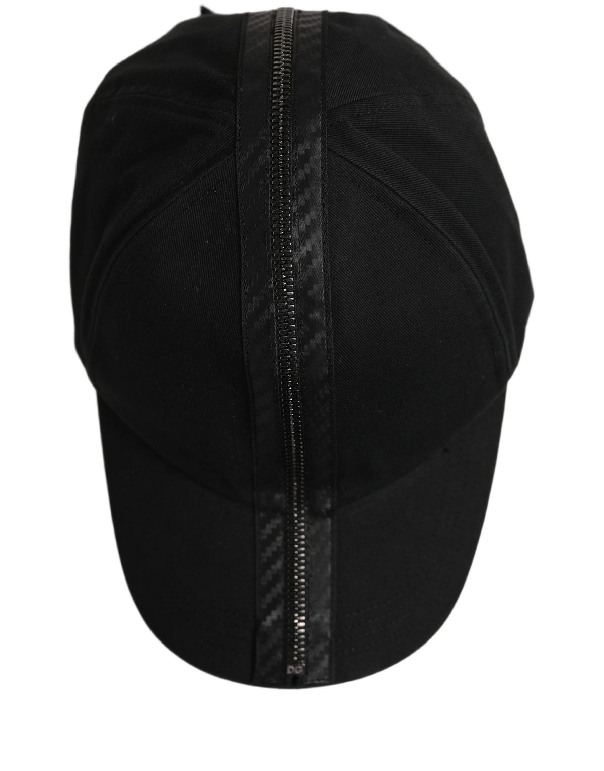 Dolce & Gabbana Men Black Cotton Baseball Cap 6 Panels Hat schwarz
