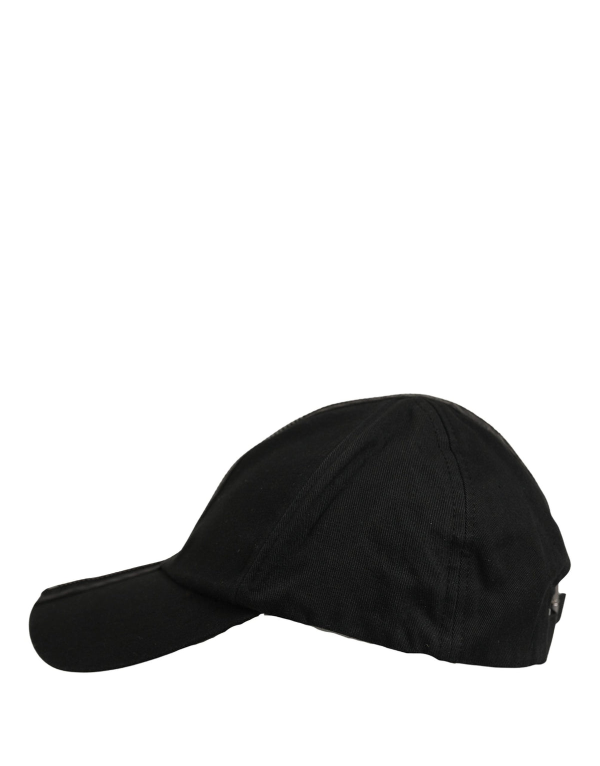 Dolce & Gabbana Men Black Cotton Baseball Cap 6 Panels Hat schwarz
