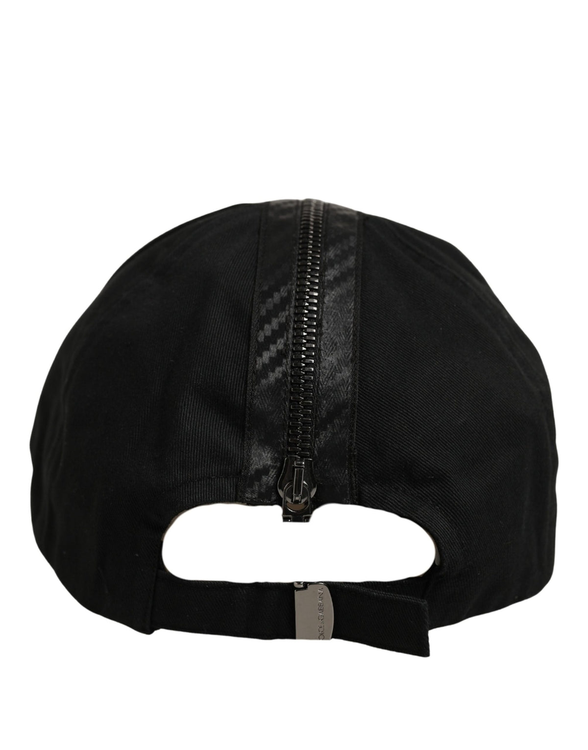 Dolce & Gabbana Men Black Cotton Baseball Cap 6 Panels Hat schwarz