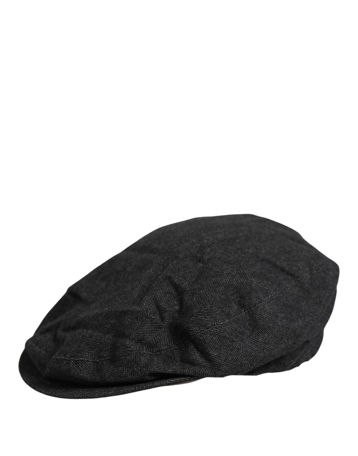 Dolce & Gabbana Men Black Cotton Flat Cloth Newsboy Cap Hat schwarz