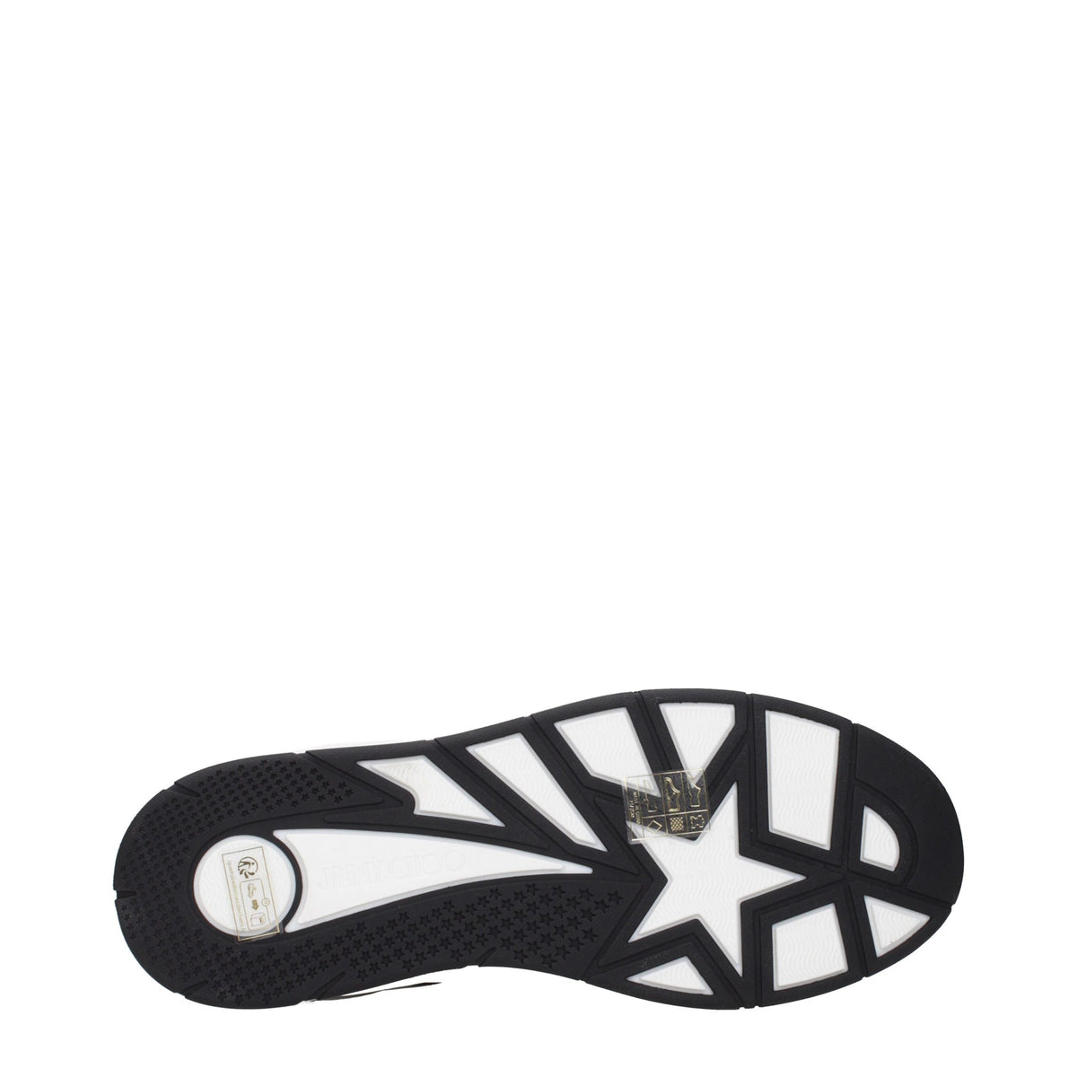 Jimmy Choo Black Leather Low Top Sneakers schwarz
