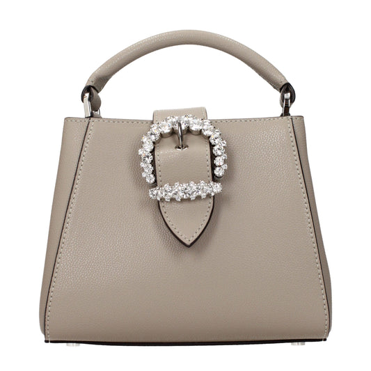 Jimmy Choo Gray Leather Handbag grau