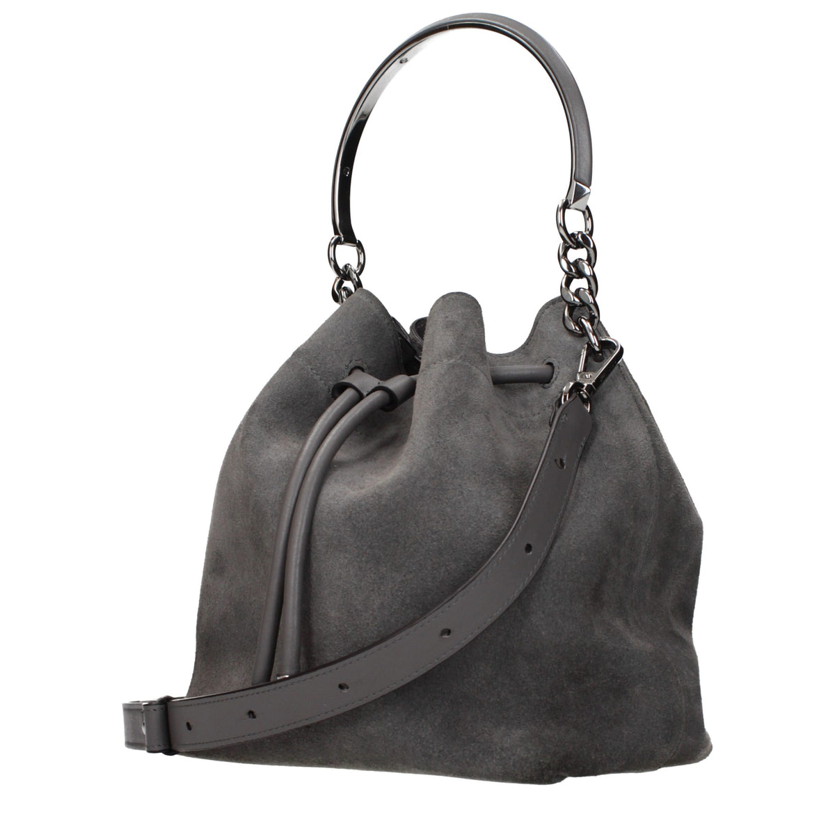 Jimmy Choo Gray Leather Handbag grau