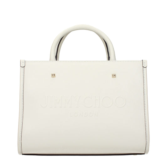 Jimmy Choo White Leather Handbag weiss