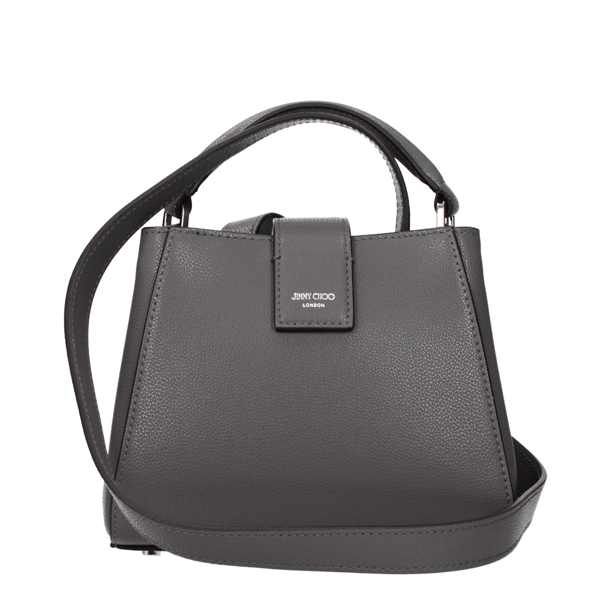 Jimmy Choo Gray Leather Handbag grau