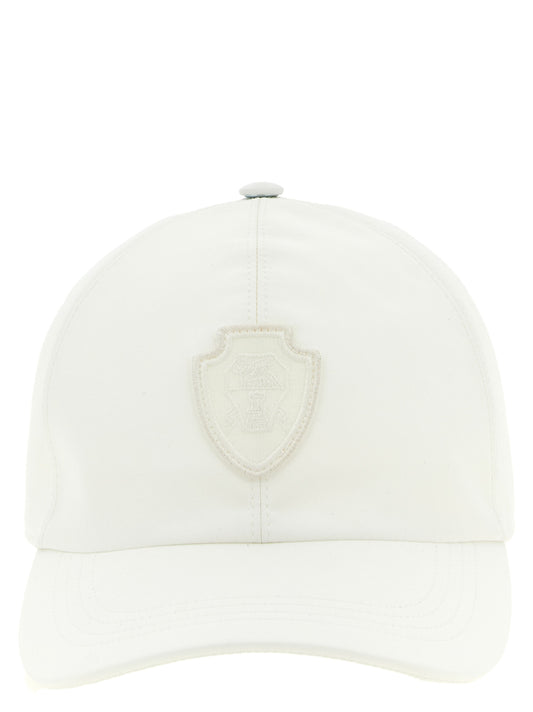 Brunello Cucinelli White Polyester Cap (Baseball Hat) weiss