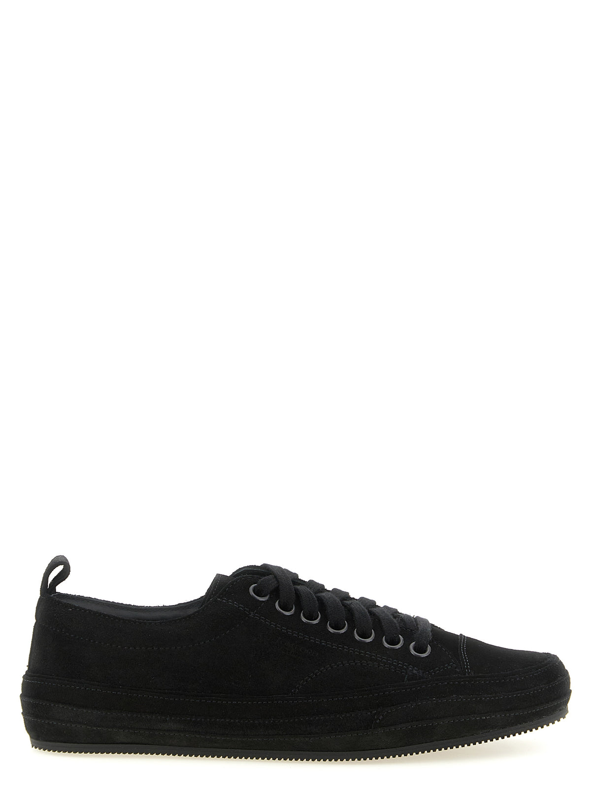 Tom Ford Black Leather Low Top Sneakers schwarz