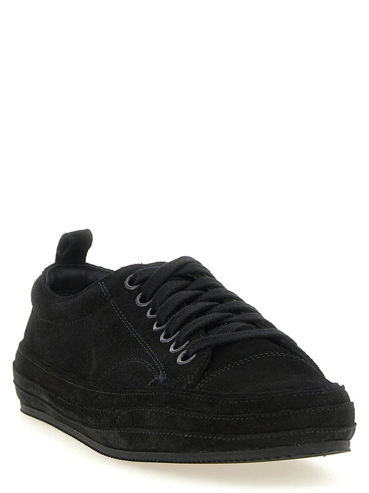 Tom Ford Black Leather Low Top Sneakers schwarz