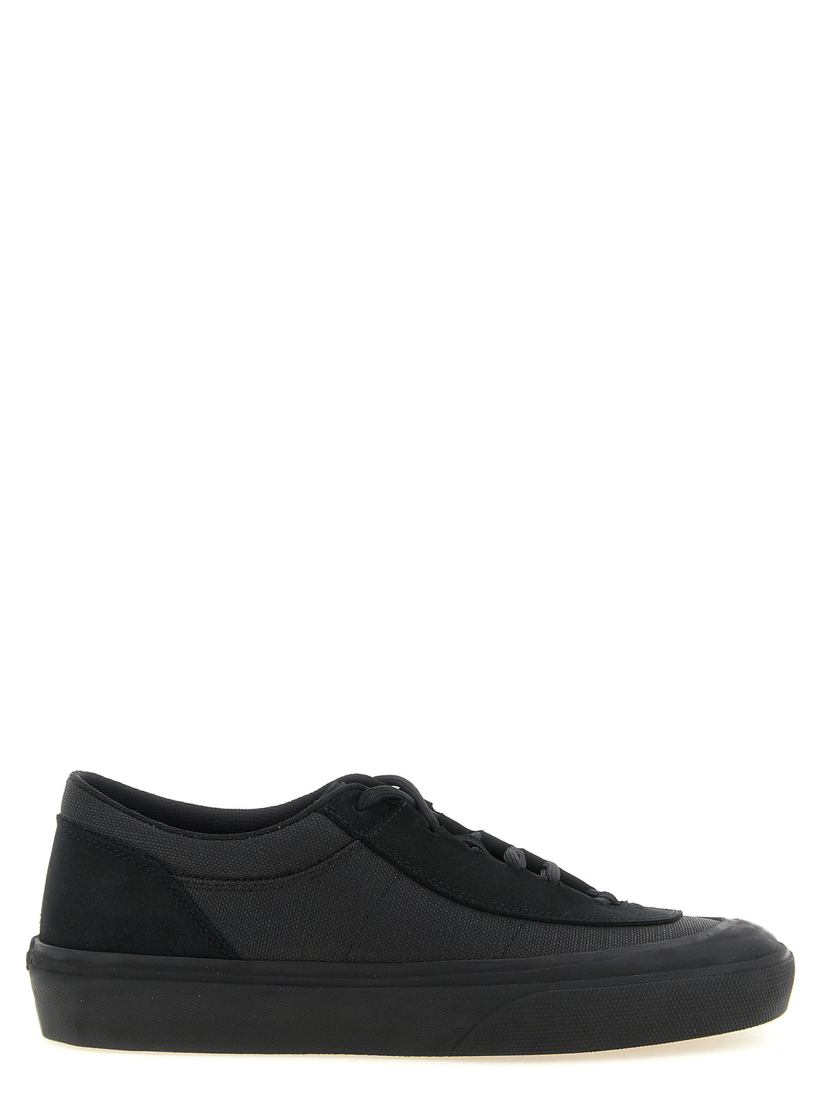 Stone Island Black Cotton Low Top Sneakers schwarz