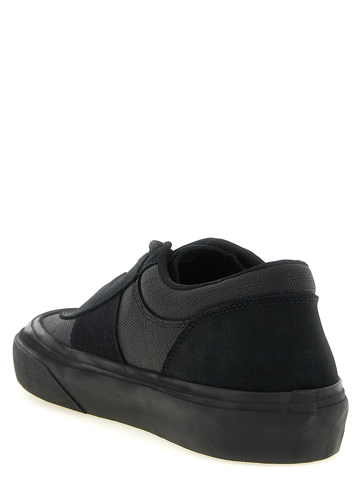 Stone Island Black Cotton Low Top Sneakers schwarz